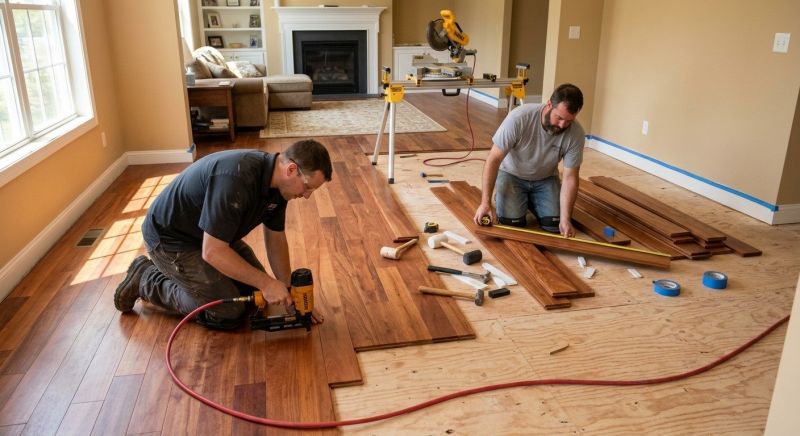 Cherry Floor Installation in Oviedo, FL