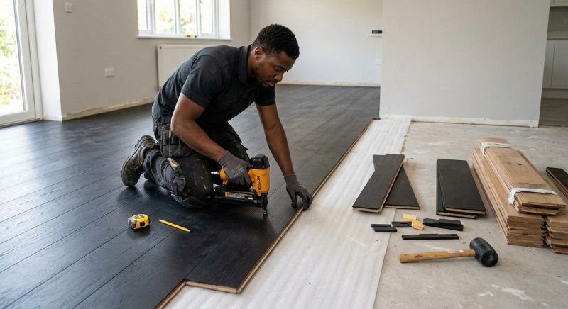 Dark Wood Floor Installation in Oviedo, FL