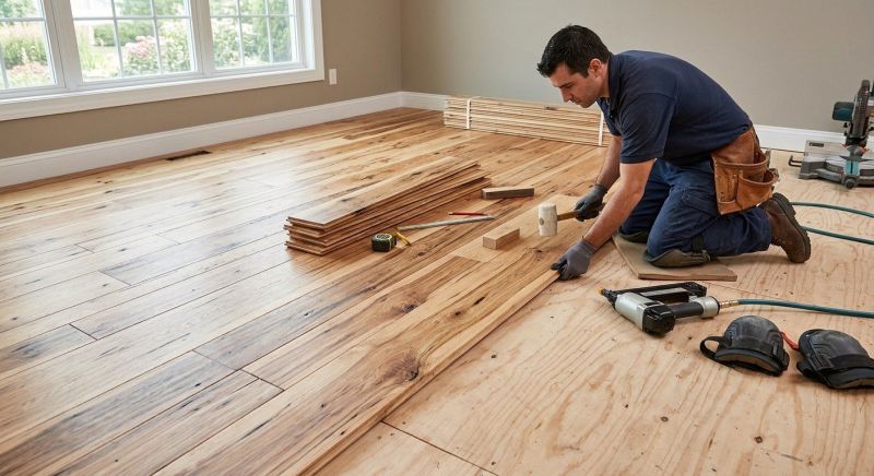 Hickory Floor Installation in Oviedo, FL