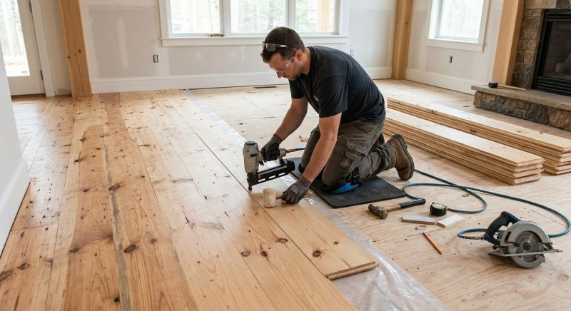 Pine Floor Installation in Oviedo, FL
