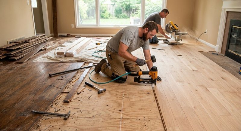 Wood Floor Replacement in Mims, FL
